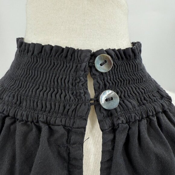 Red Haute Black Halter Top With Embroidered Details & Tie Waist - Picture 6 of 8